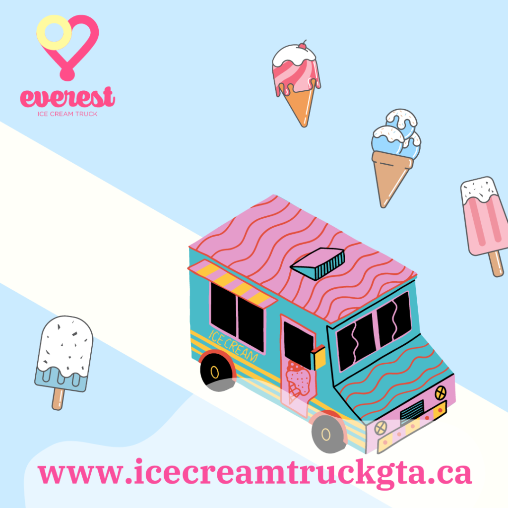 Ice cream truck for birthday party